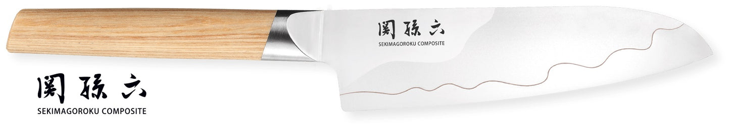Kai Seki Magoroku Composite coltello santoku lama 17 cm MGC-0402