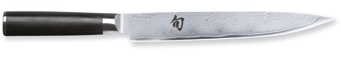 Coltello damascato 32 strati KAI Shun cm.23 per carne DM-0704