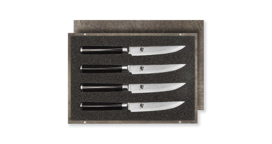 Kai Shun set di 4 coltelli damascati DMS-400 da bistecca DM-0711