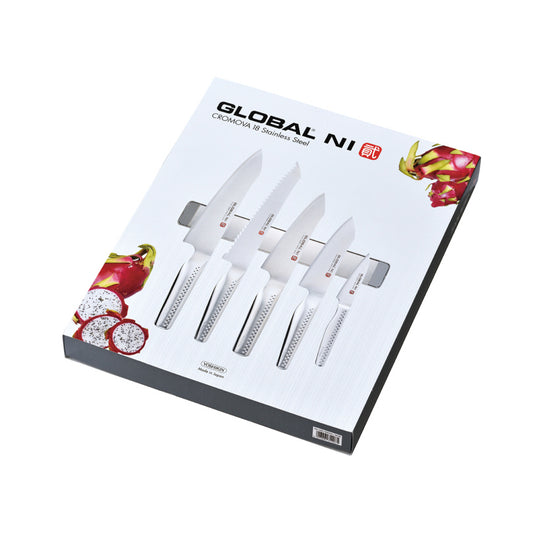 Global Set 5 coltelli "NI" con barra magnetica GN-5005AR/M30