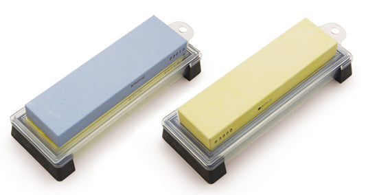 Pietre per affilatura Suehiro grana 100/300 con supporto