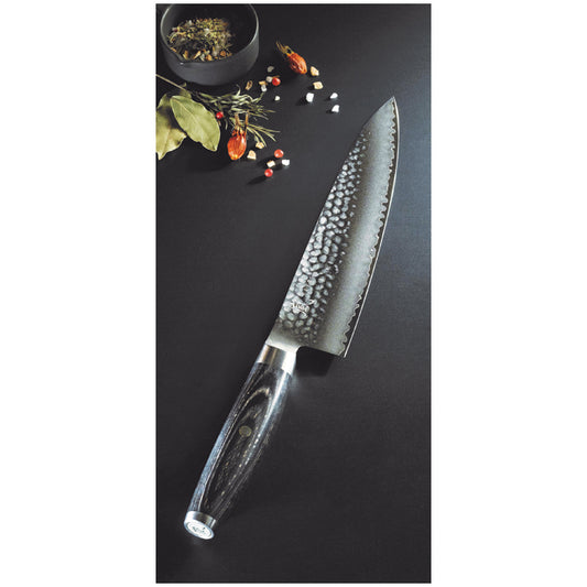 Yaxell Coltello cuoco KETU Lama martellata cm 20 totale cm 33
