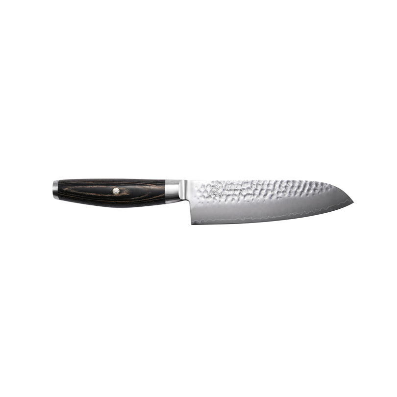 Yaxell Coltello santoku KETU Lama damascata cm 16,5 totale cm 29