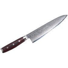 Yaxell Super GOU Ypsilon Coltello da Cuoco Lama 20 cm – Acciaio SG2 63 HRC, 193 Strati Damasco, con Custodia in Legno