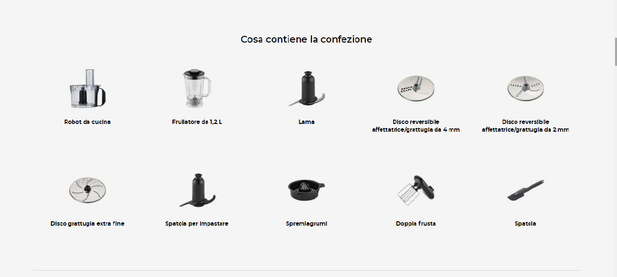 Kenwood robot multifunzione MultiPro Compact FDM301SS