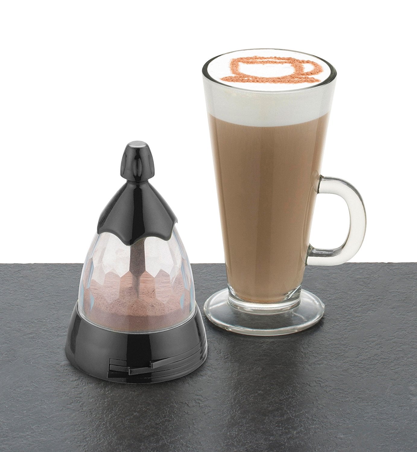 Spargi Cacao Quattro Stencil Cuore Campana Smile Tazza KCLXCDUST