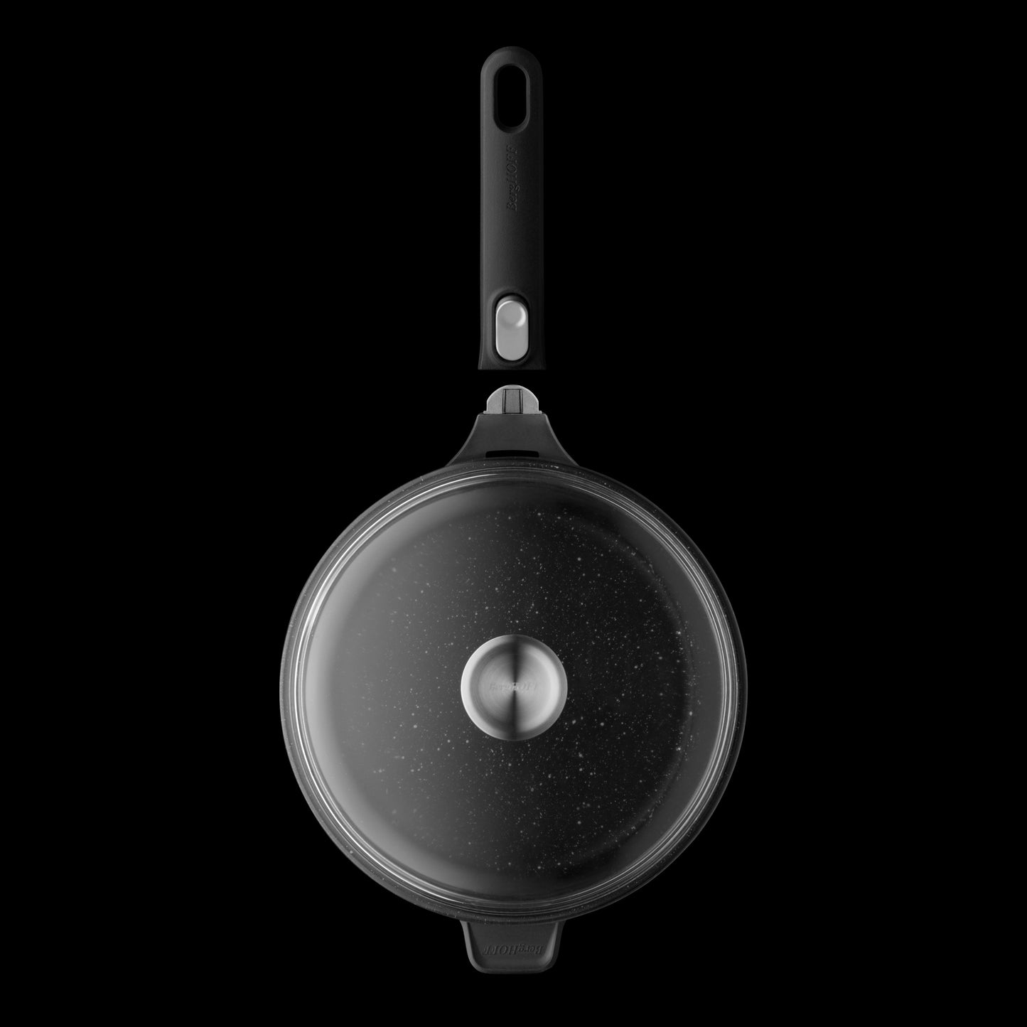 Tegame GEM induzione antiaderente coperchio manico amovibile Ø24