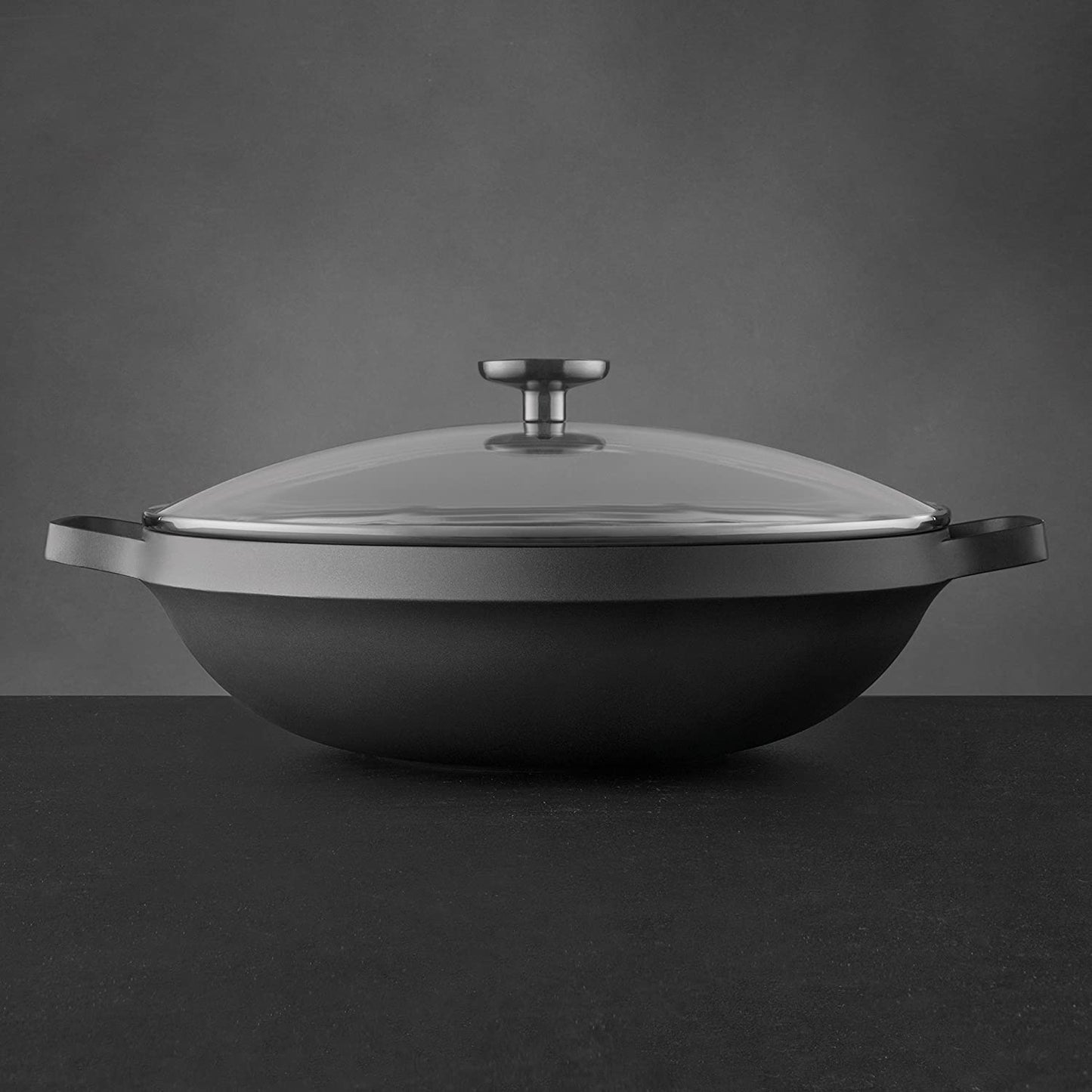 Wok GEM induzione antiaderente con coperchio Ø 32 cm