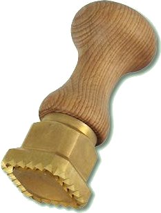 Stampo in ottone quadrato festonato per ravioli 124AS35x35 mm