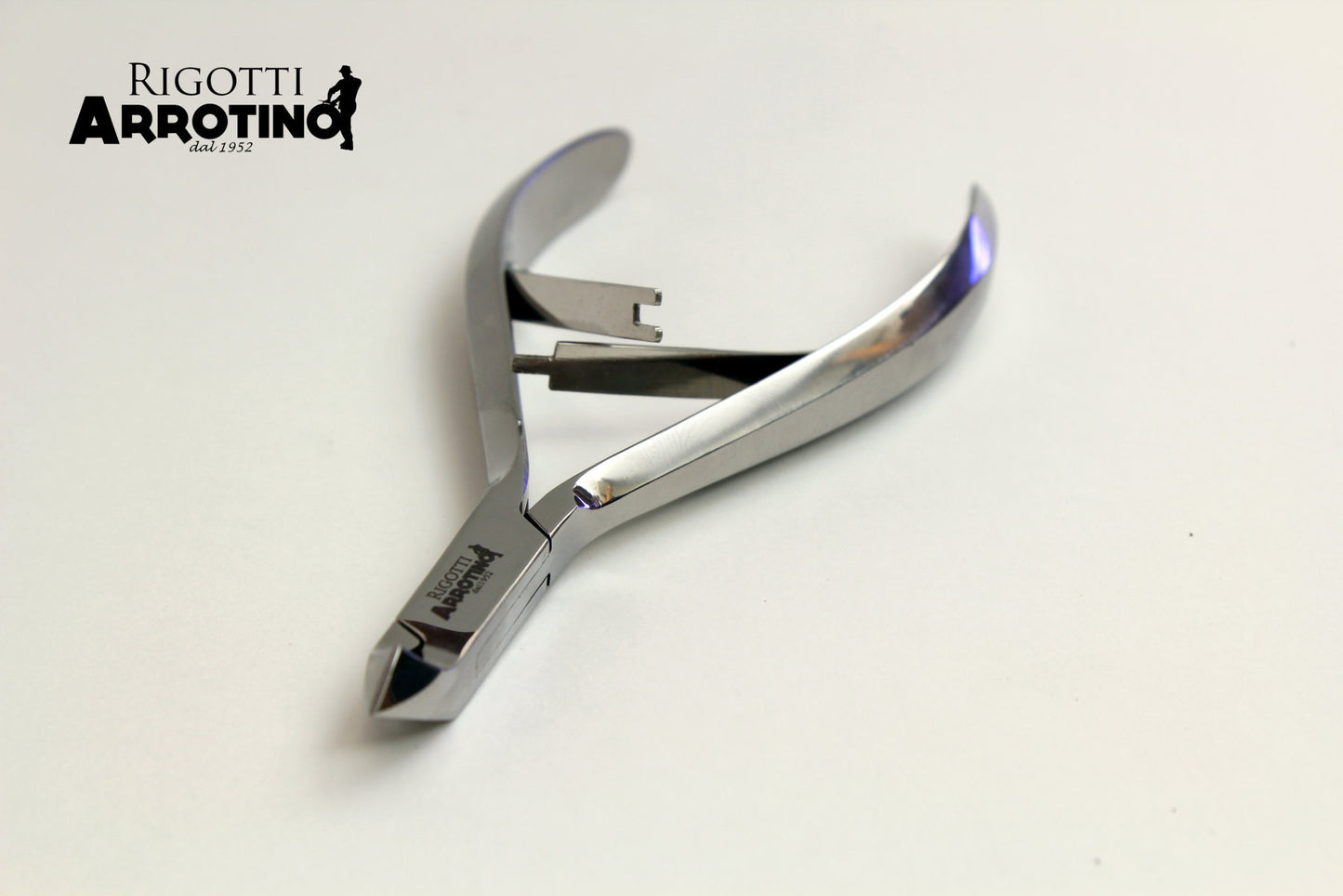 Tronchesino per cuticole acciaio inox lucido Rigotti lama mm.5
