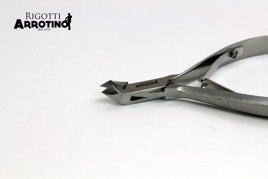 Tronchesino per cuticole acciaio inox satinato Rigotti lama mm.5