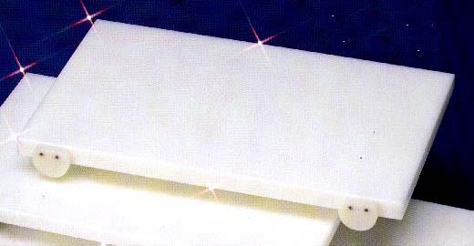 Tagliere in polietilene bianco 50x30x2,5 CM 2949/50T