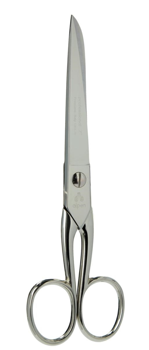 Alpen Forbice lavoro 6,5" acciaio C50 nichelato lucidato 1302.65