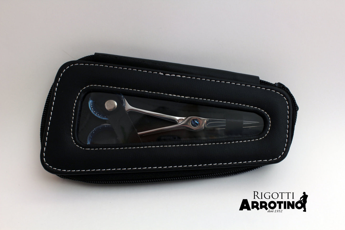 Forbici professionali parrucchiere 5,5 M con anelle mobili blu