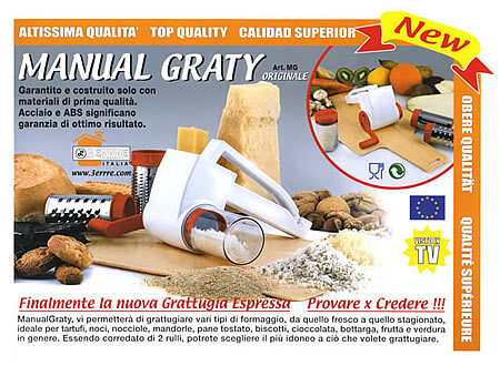 Grattugia Manuale a Rulli Graty MG 3ERRRE