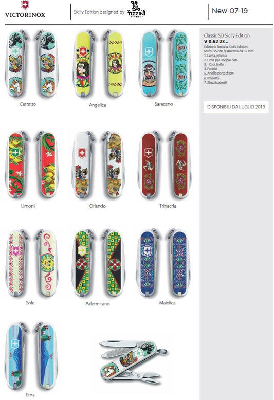 Victorinox Sicily Limited Edition Tizzini completa Classic 58mm.