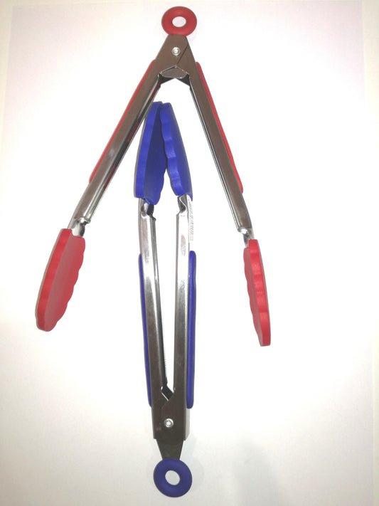 Mini pinze da cucina inox e silicone resiste 260 C° 21cm B-4016