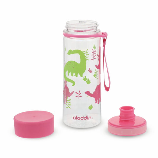 Aladdin La mia prima bottiglia d'acqua Aveo 350 ml rosa Dino