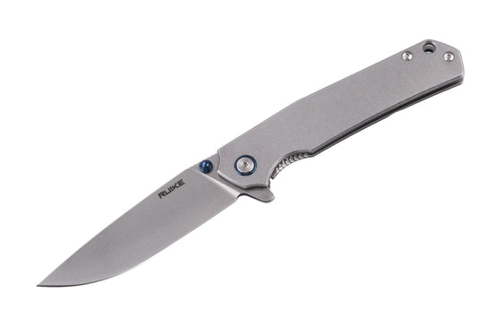 Coltello serramanico Ruike "P801-SF" colore inox levigato