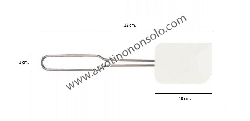 Spatola leccaciotola professionale manico inox 32 cm. 5510045