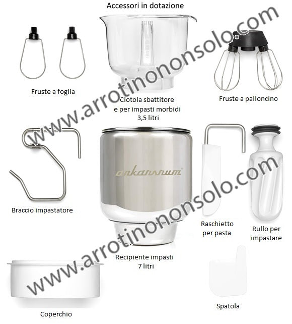 Impastatrice Ankarsrum Assistent Original Lilla Lucido KR6230 SL