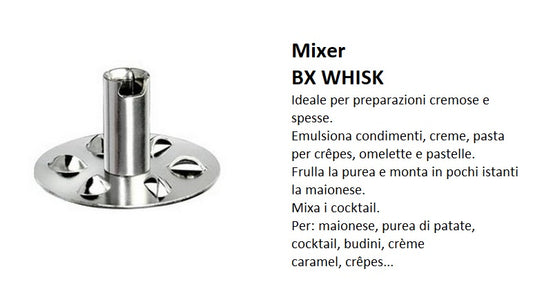 Lama ricambio BAMIX per emulsioni WHISK BX 460.053