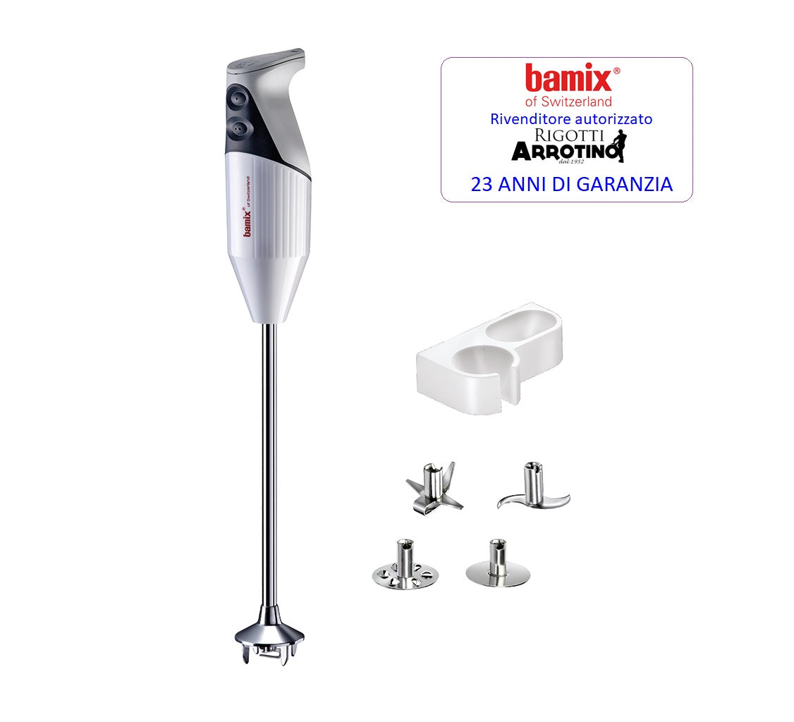 Bamix Gastro PRO-3 bianco 350 W - minipimer frullatore a immersione - Garanzia a vita sul motore.