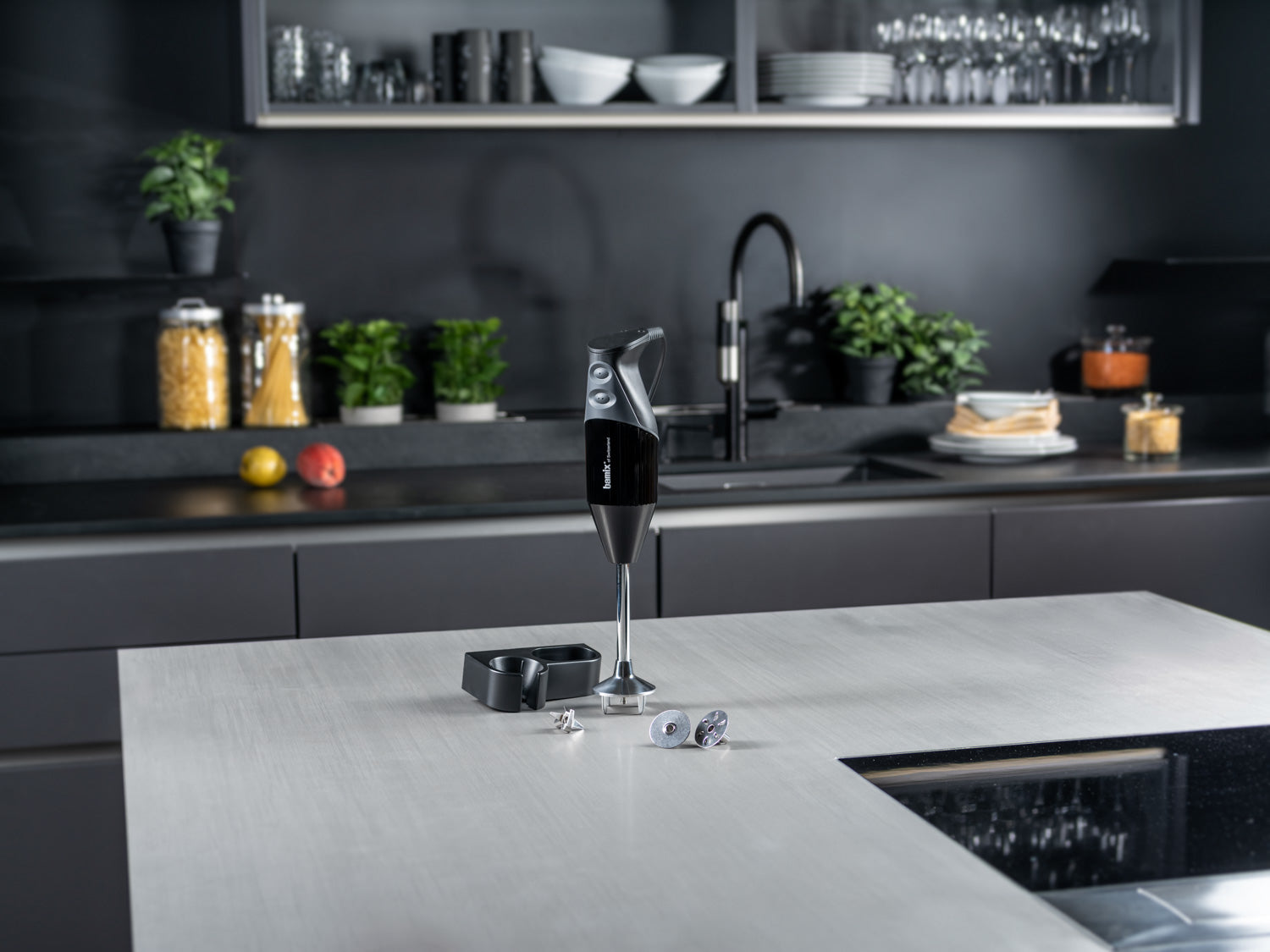 Bamix Gastro Minipimer robot frullatore professionale S 200 nero BX M200 BK