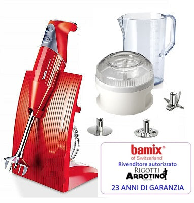 Bamix Black Friday rosso 5 accessori 180 W BX BF RD