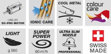 Valera asciuga capelli professionale in acciaio VL 584.01I
