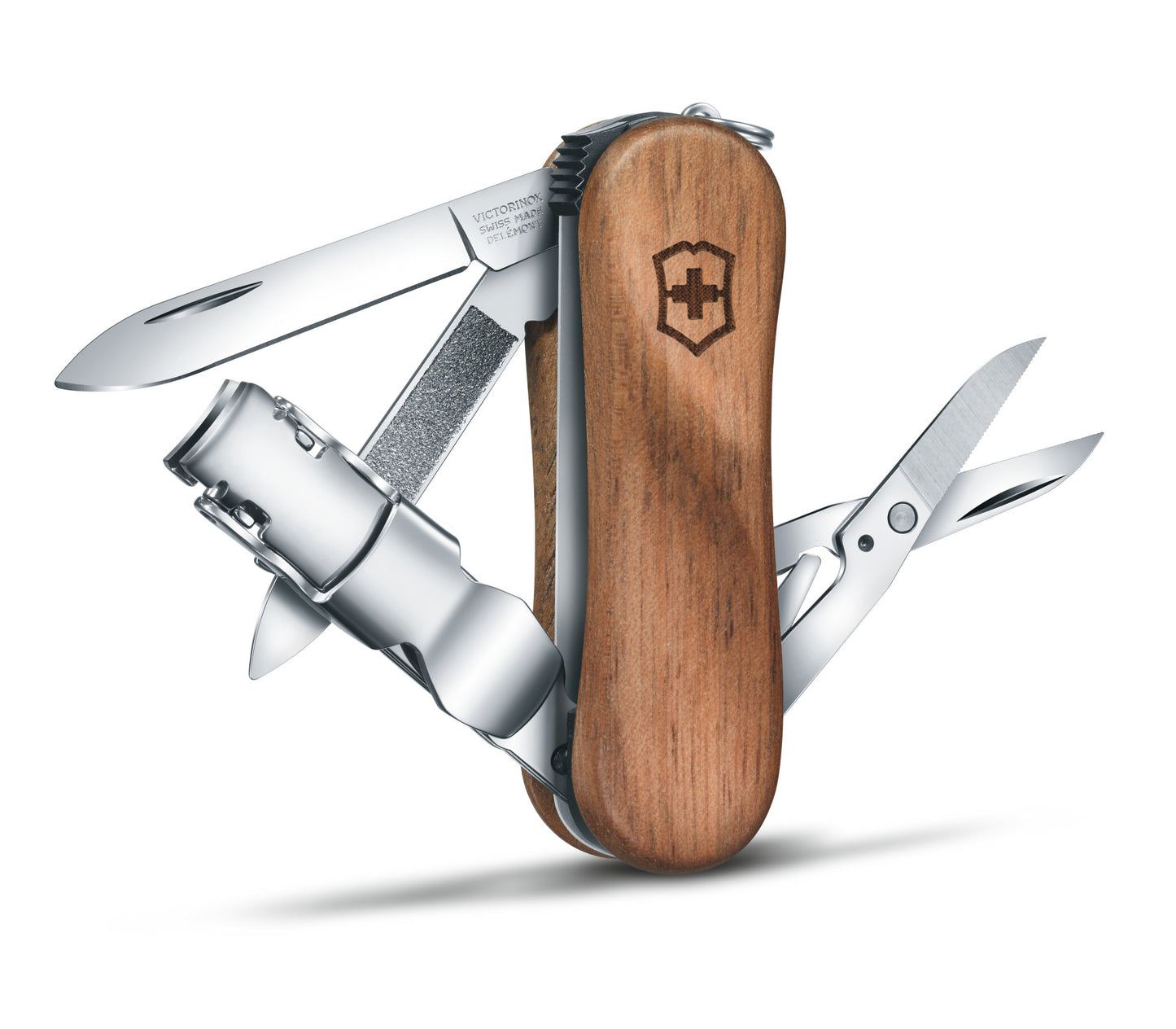Victorinox Tagliaunghie Nail Clip guancette legno 580 0.6461.63
