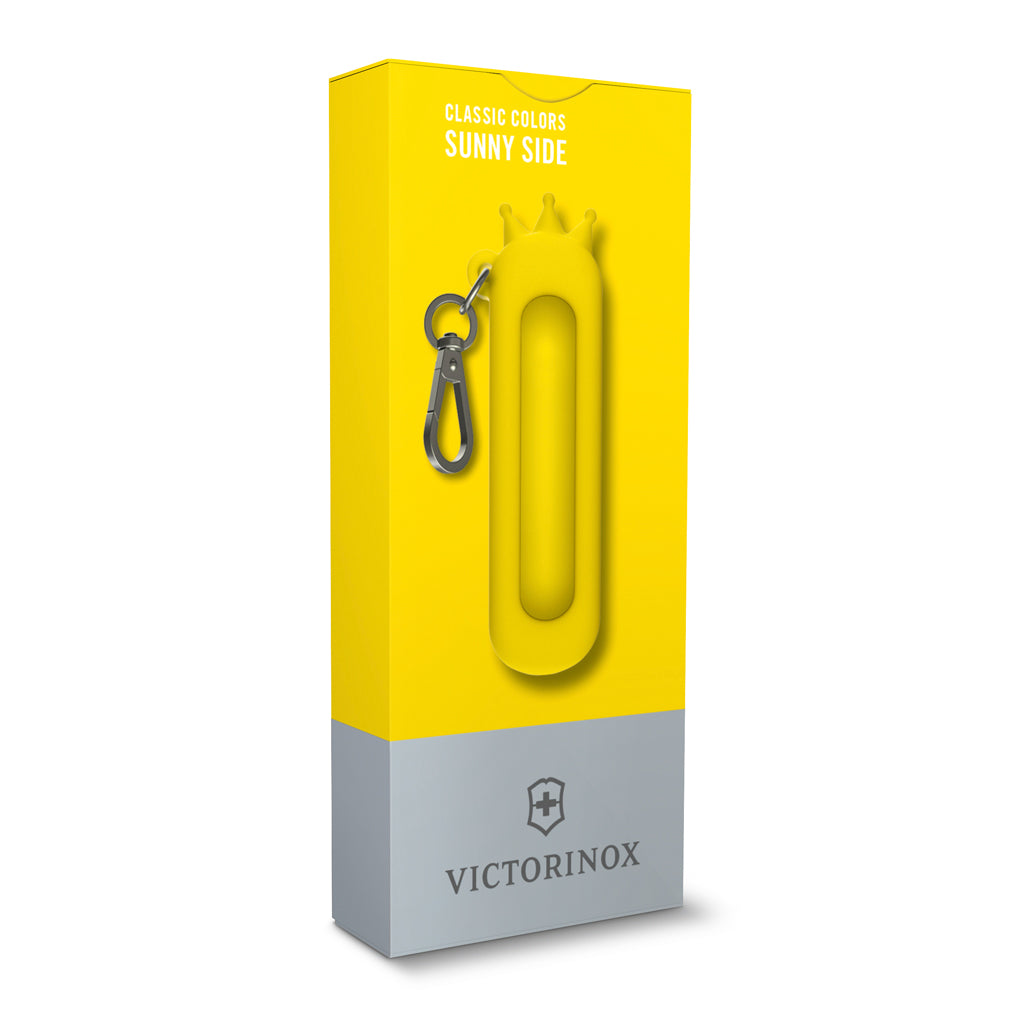 Victorinox custodia in silicone con moschettone Sunny Side