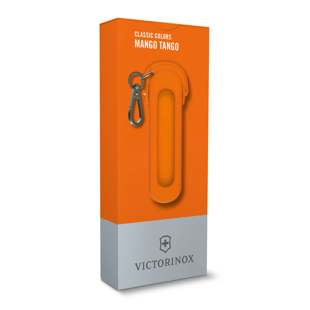 Victorinox custodia in silicone con moschettone Mango Tango