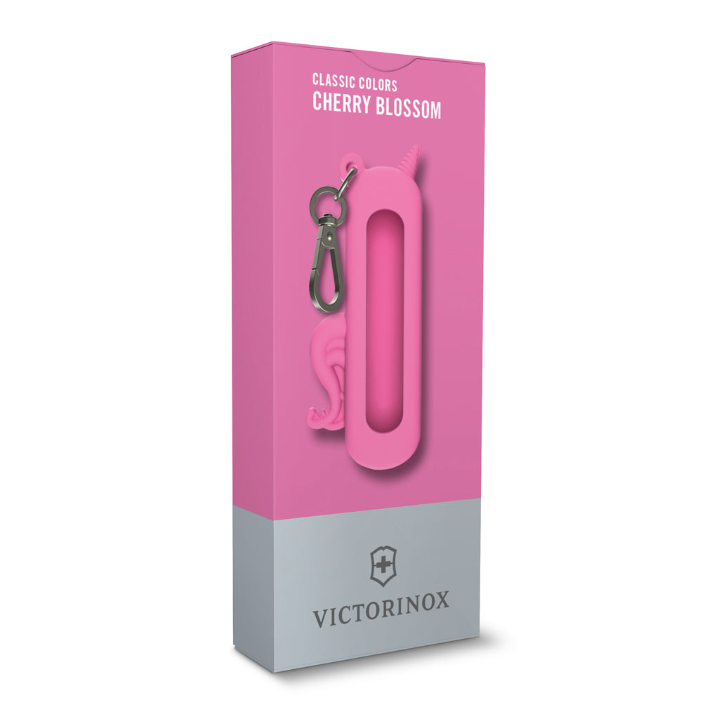 Victorinox custodia in silicone con moschettone Cherry Blossom