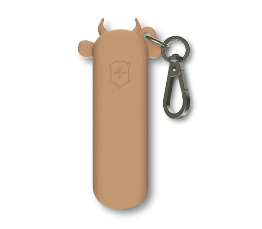 Victorinox custodia in silicone con moschettone Wet Sand