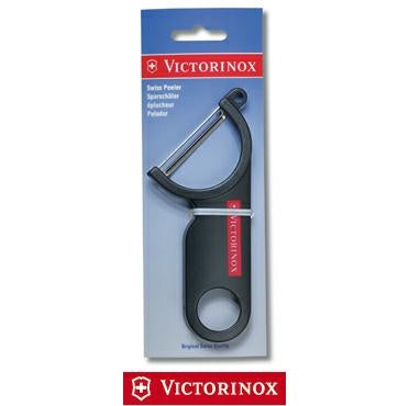 Pelapatate inox curvo, manico in Nylon nero V-7.60 73.3