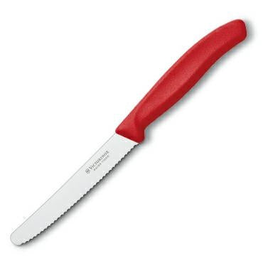 Victorinox Coltello da Tavola ondulato manico rosso V-6.78 31