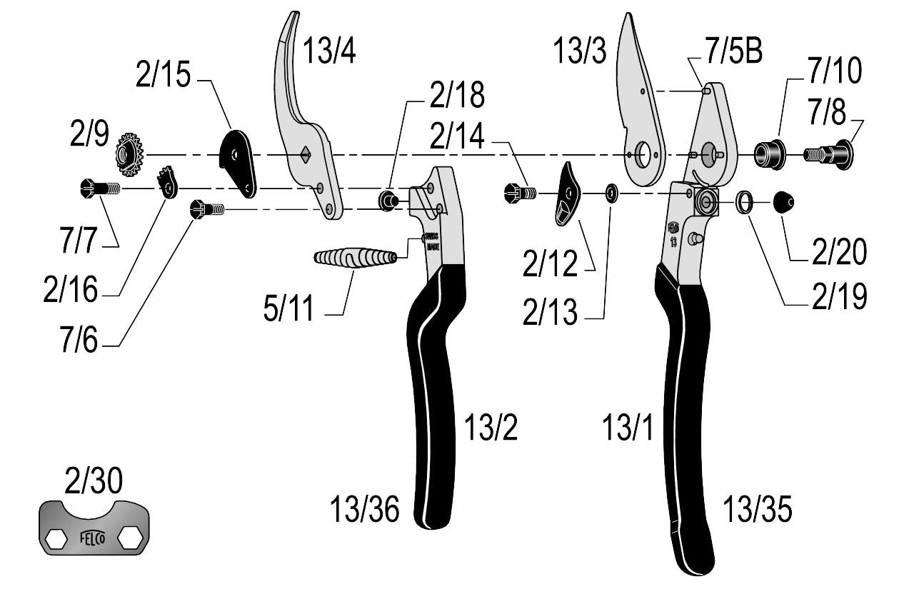 Felco 13/3 Ricambio Lama per cesoia Felco 13