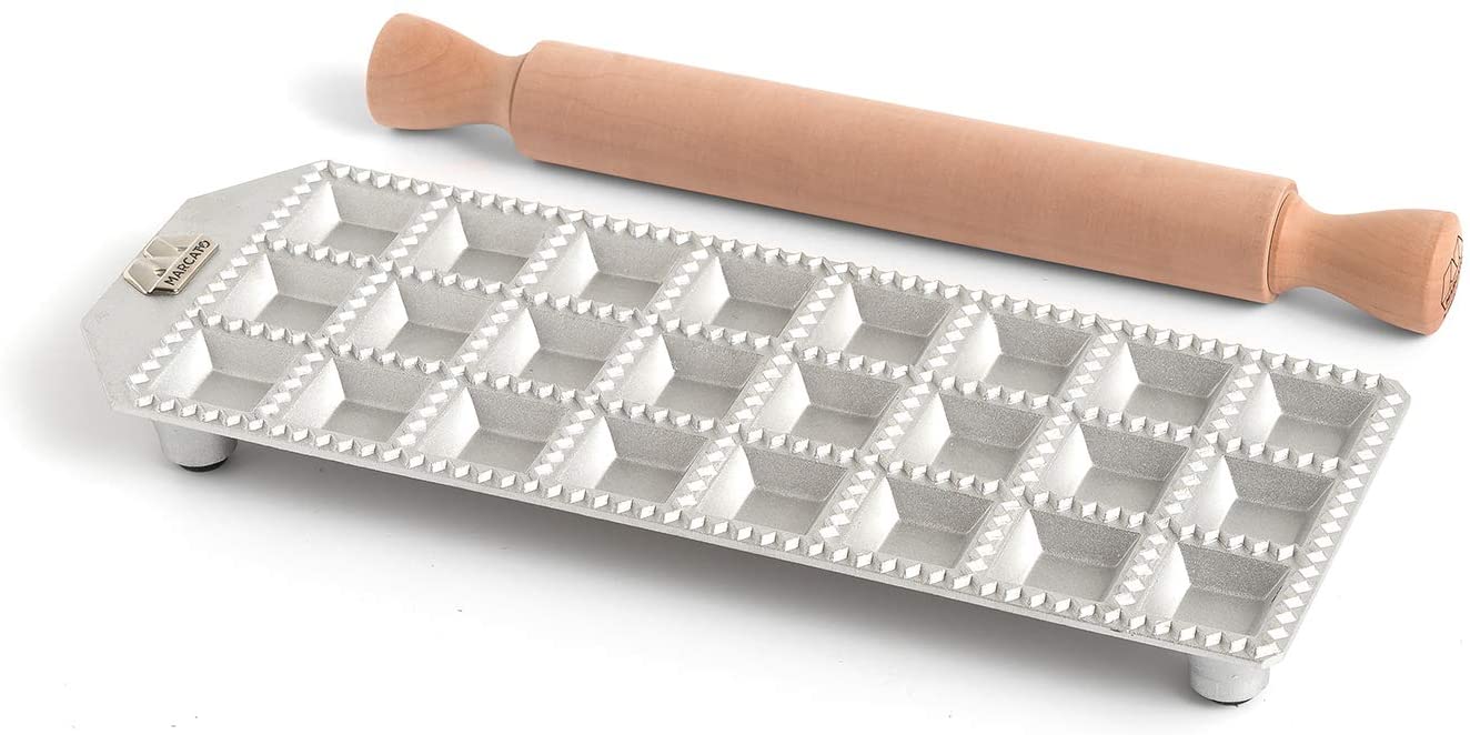 Marcato stampo a tavoletta per 24 ravioli quadrati 35x35 mm