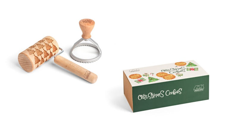 Marcato set biscotti per Natale tondi + ricettario XPR-008-VER
