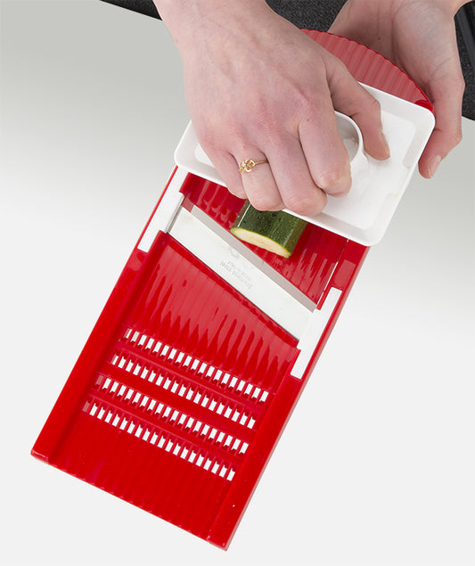 Affetta grattugia verdure regolabile con protezione 230 2951/900