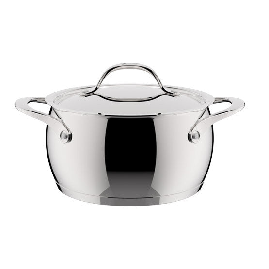 Lagostina casseruola alta 18 cm con coperchio Orchestra in acciaio inox induzione Made in Italy 011108031618