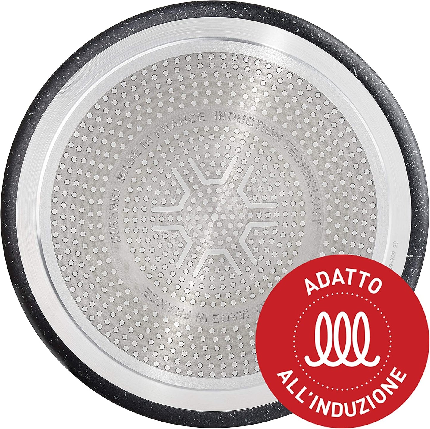 Lagostina batteria Ingenio Minerals 3 pezzi induzione casseruola 16 cm, padella 24 cm, manico