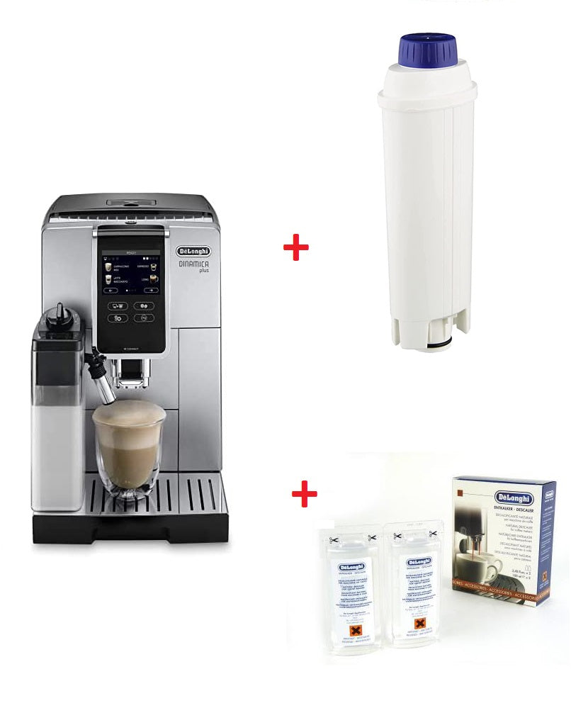 De Longhi Dinamica Plus Macchina Caffè Automatica Espresso con Macinacaffè  e Cappuccinatore Display touch - ECAM 370.85.SB