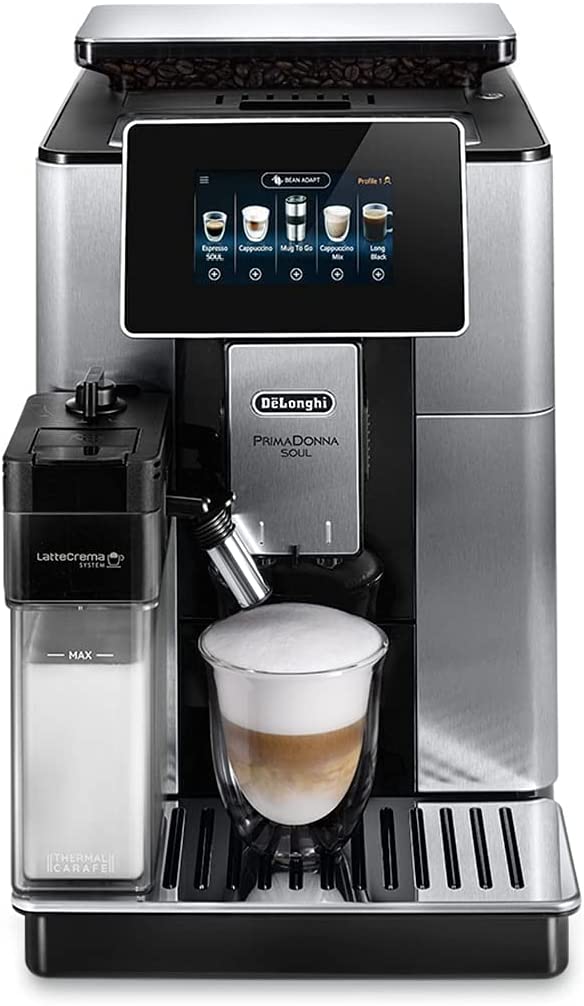 De'Longhi macchina da caffè Primadonna Soul ECAM610 74.MB + Tazza termica da viaggio 250 ml