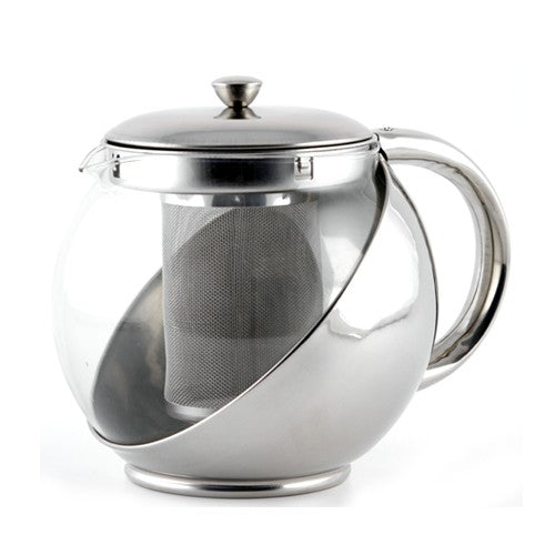 Teiera con infusore vetro/acciaio inox 900ml EVA 01 27 54