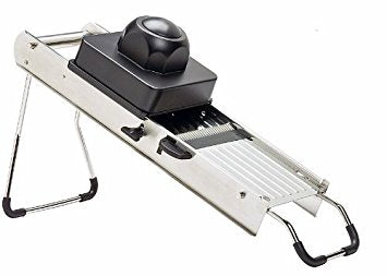 Taglia verdure mandolina inox 7 lame regolazione 0-12 mm 040654