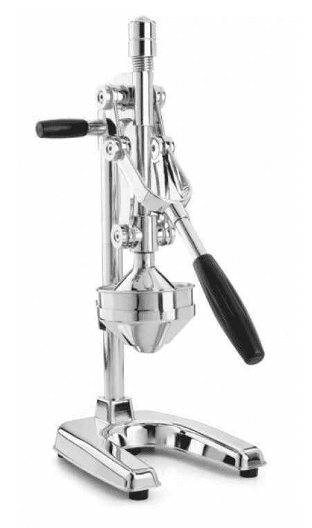 Spremiagrumi da banco manuale cromato base 24x17,5 altezza 46cm