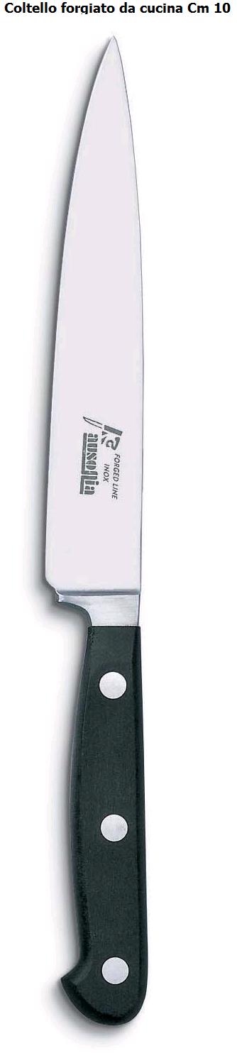 Ceppo tinta ciliegio con 6 coltelli forgiati Ausonia Art.96466