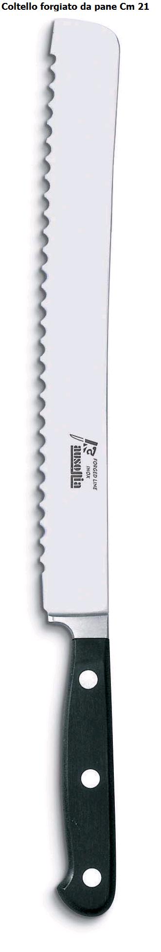 Ceppo tinta ciliegio con 6 coltelli forgiati Ausonia Art.96466